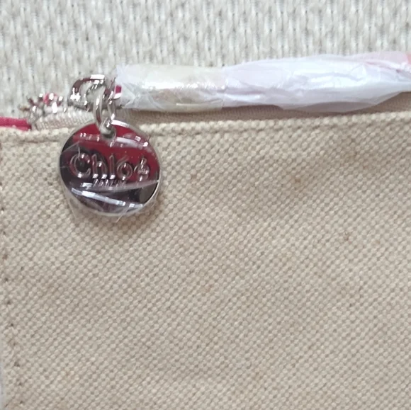Chloé Parfum Canvas Flat Clutch Pouch New - Picture 4 of 11